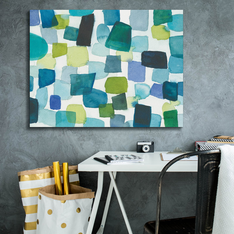  Art mural en toile, "34" x 26 "" Bascule "par Cheryl Warrick