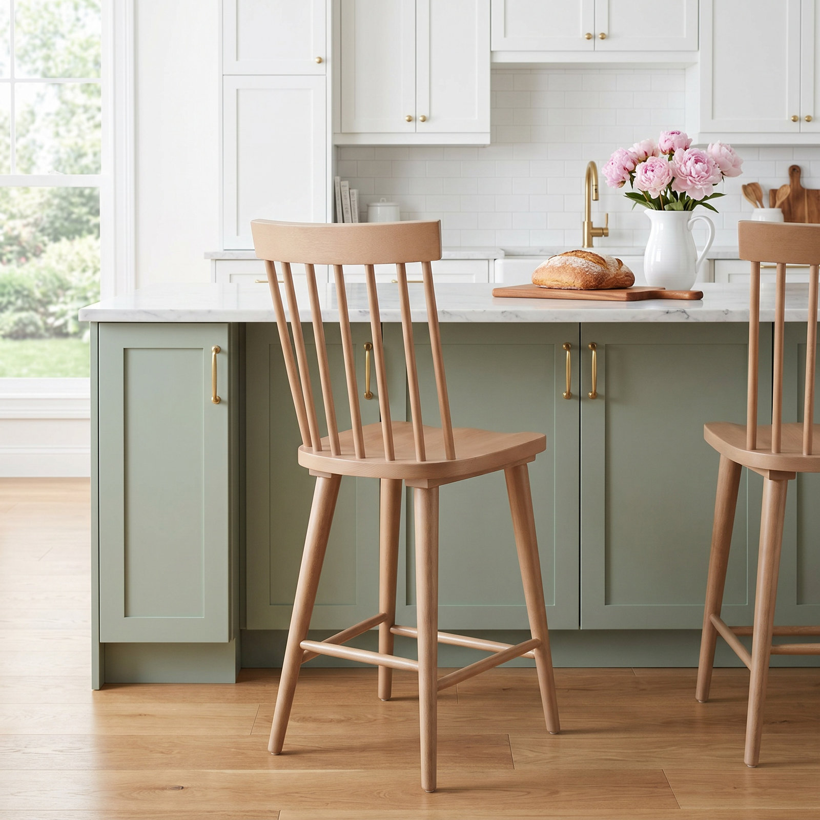 Mya 24" Bar Stool, Natural