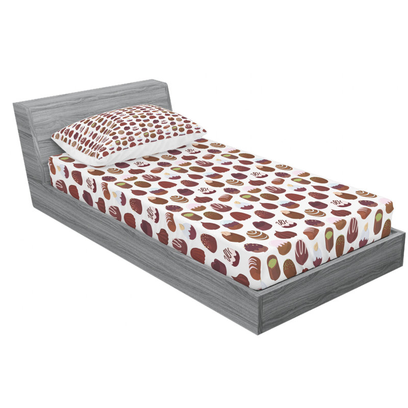 Ensemble de draps en micro-fibre, Ensemble de draps pour lit simple avec un drap-hou
