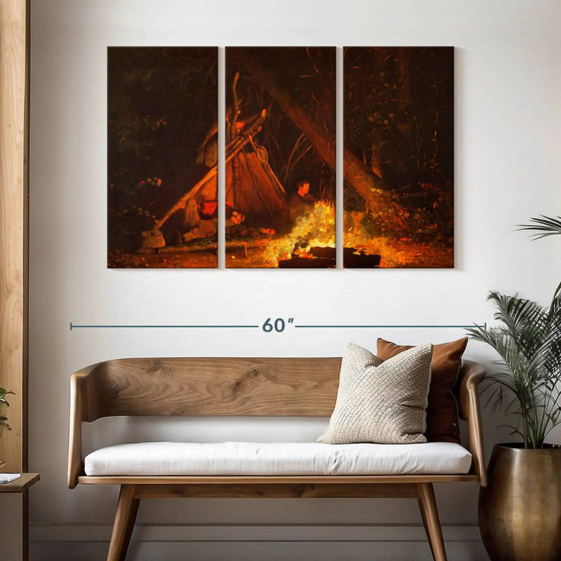 Senne Camp Fire, 32" H x 50" W