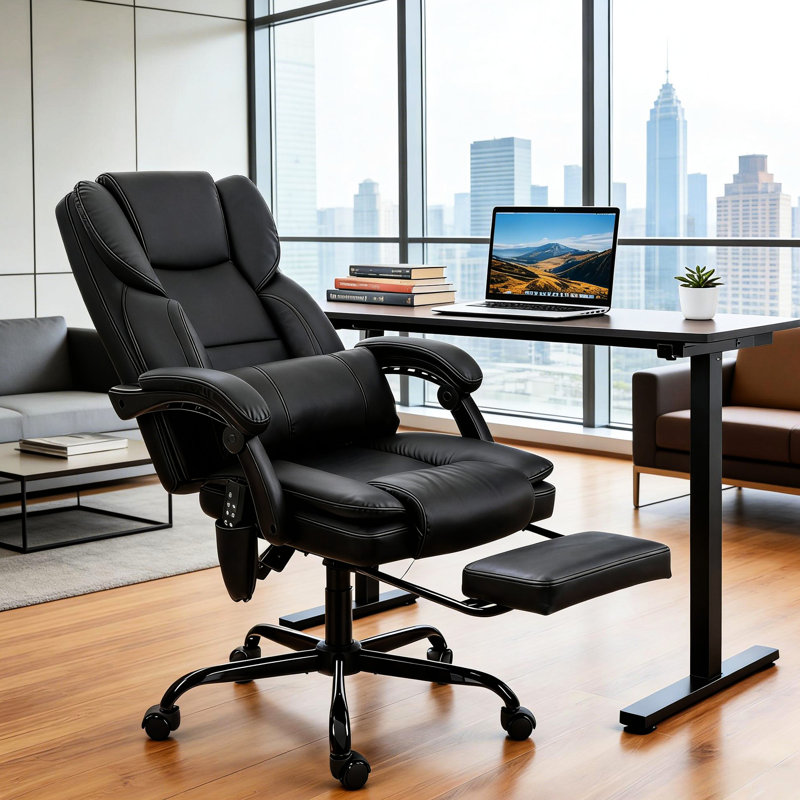 Fauteuil de bureau Vibration Massage, Black
