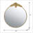 Large Round Wall Mirror With Metal Frame, Circle Accent Mirror For Living Room Bedroom Entryway