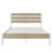 Alicia Queen Metal Bed Frame with Wooden Headboard & Footboard, Rustic Industrial Farmhouse Platform Bed with Heavy Duty Steel Support, No Box Spring Required, Under Bed Storage, Noise-Free Mattress Foundation, Natural-1818264220-1773302128