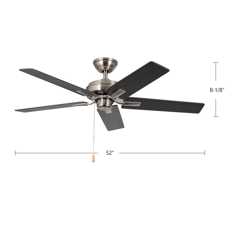 Ventilateur de plafond 52 po Erikson, Blanc, Brun