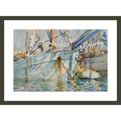 «In a Levantine Port» par John Singer Sargent, impression giclée encadrée