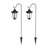 2-pieces Waterproof LED Solar Lanterns with Shepherd Hooks