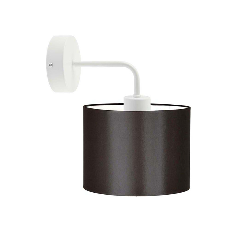 Ayanne Steel Armed Sconce, White, Brown