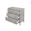 Armoire 3 tiroirs, mobilier américain, convenant à la chambre à coucher, au salon et au bureau