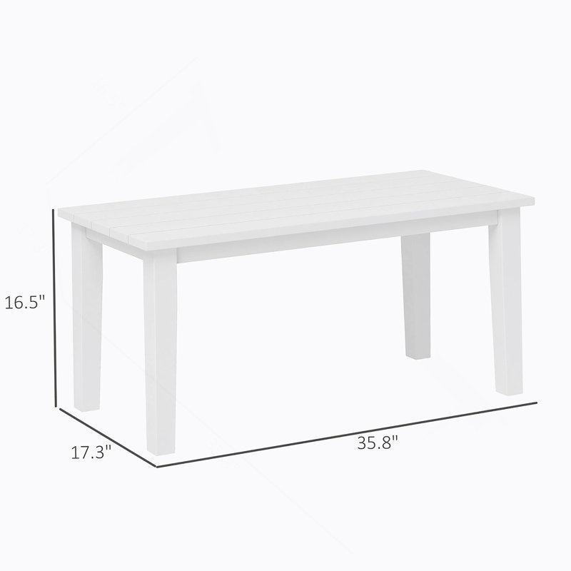 Table d'extérieur, table basse d'extérieur, Blanc