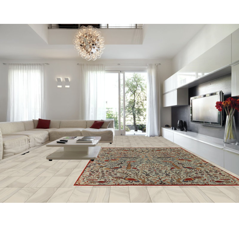 Tapis oriental vert All-Over Animaux All-Over Ziegler