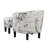 Anges Upholstered Barrel Chair with Ottoman-1942375879