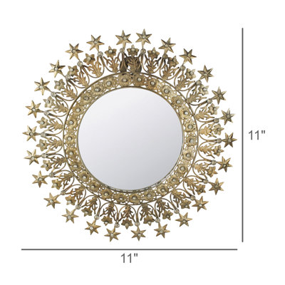 Adenn Brass Starburst Mirror