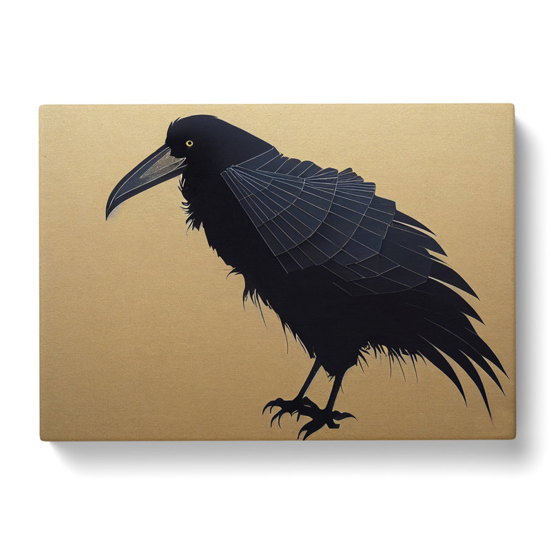 XXX-H1022-WF-7333X Raven Bird Vol.3 - Wrapped Canvas Print