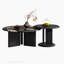 Table basse en marbre clair et moderne-106920624