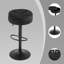Swivel Upholstered Velvet Adjustable Height Bar Stool-1828252875