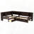 L-shaped Platform Bed with Trundle, Storage Drawers and Shelves-150257824