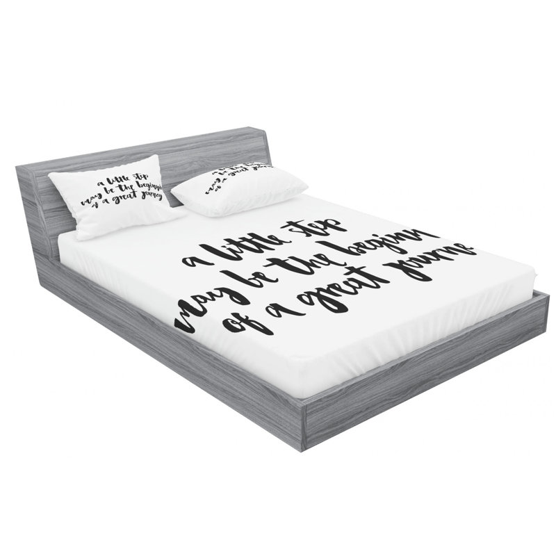 Microfiber Sheet Set, Queen Sheet Set with Fitted Sheet
