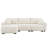 Modular Sectional Sofa, L Shape With Extra-Large Seat, Pull-Line Design, Movable Ottoman, High Density Foam, Free Combination, Sturdy Metal&Wood Frame, Boucle Fabric-1808804960