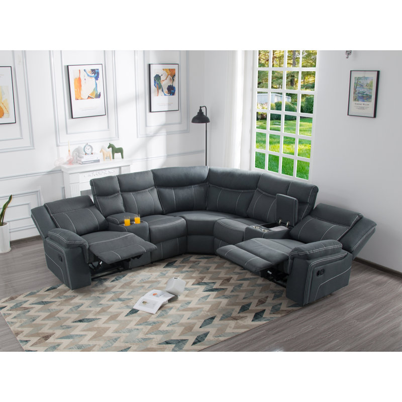 Canapé modulaire rembourré 3 pièces Estelita