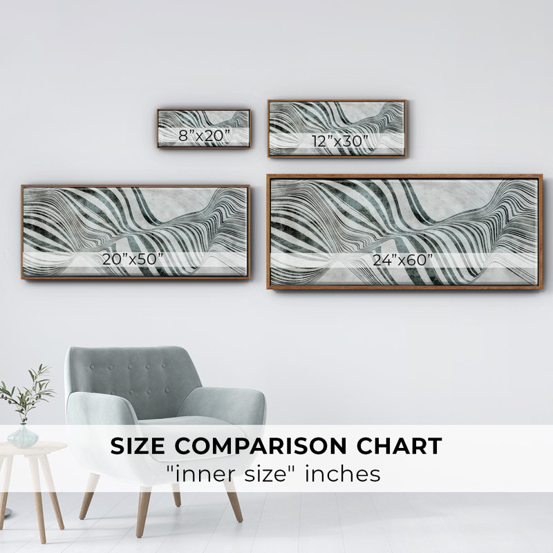 Forme de bulle - Framed Canvas, 24" H x 60" W