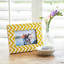 Yellow Chevron Patterned Photo Frame-1774902768