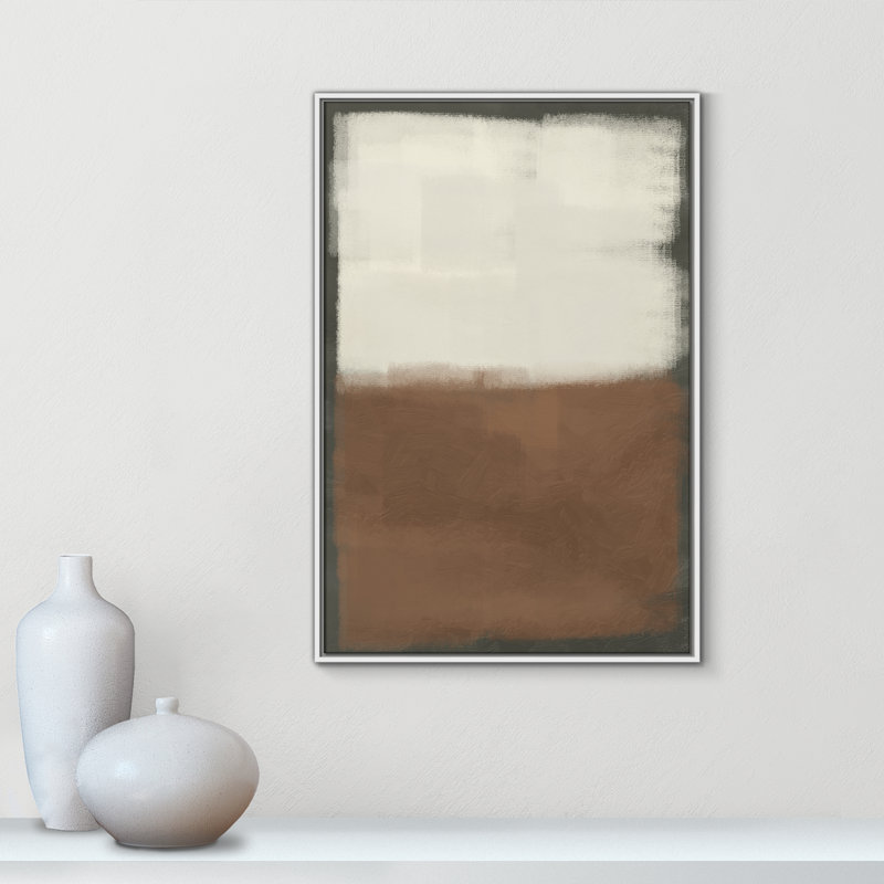 Coronado Alabaster Burst 2 - reproduction sur toile avec cadre flottant, H 37,5 po x l 25,5 po x P 2 po, Blanc / Blanc