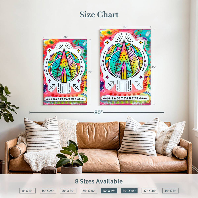 Adella Colorful Sagittarius, 39" H x 26" W