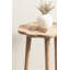 Table d'appoint ronde en bois ondulé