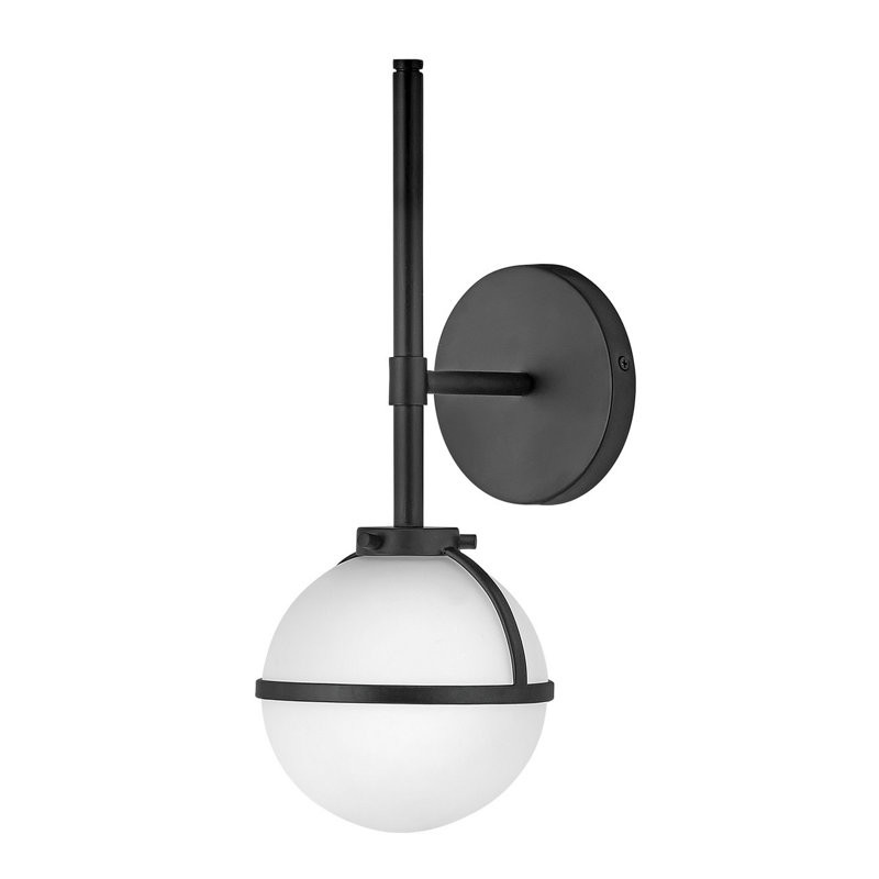 Adneta 1-Light Dimmable Wallchiere, Noir