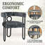 Upholstered accent chair barrel side chair set of 2-1103740329