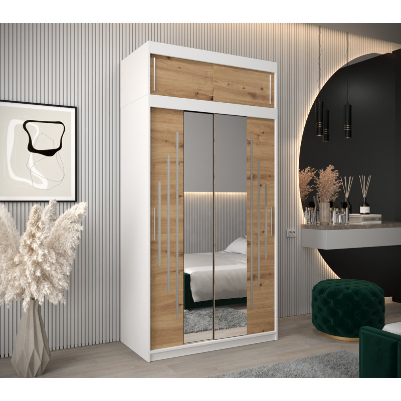 Iives 120cm Closet System, White/Artisan