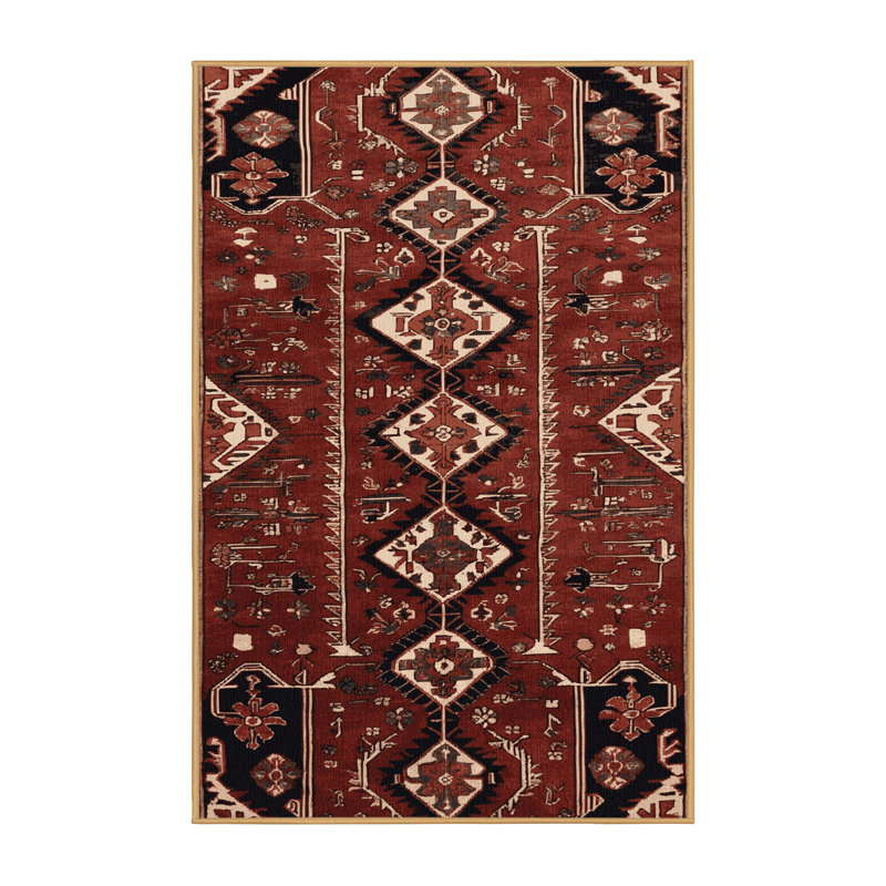 Tapis brun lavable à la machine, Rectangle 4pi x 6 pi