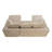 106.3" U-Shaped Cloud Sectional Sofa with Deep Seat