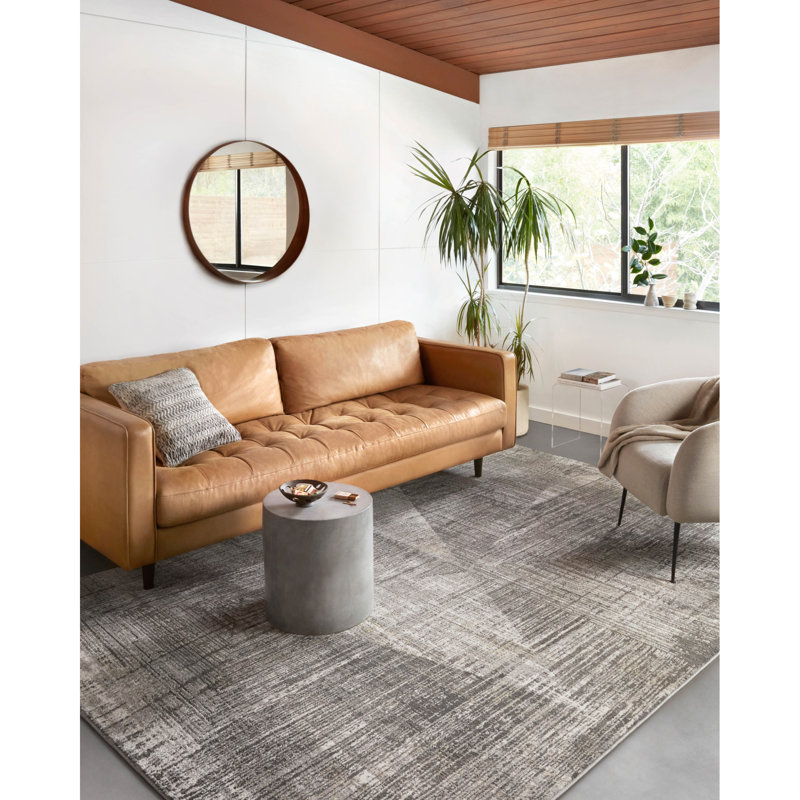 Houten Abstract Indoor Rug, Square 1'6"
