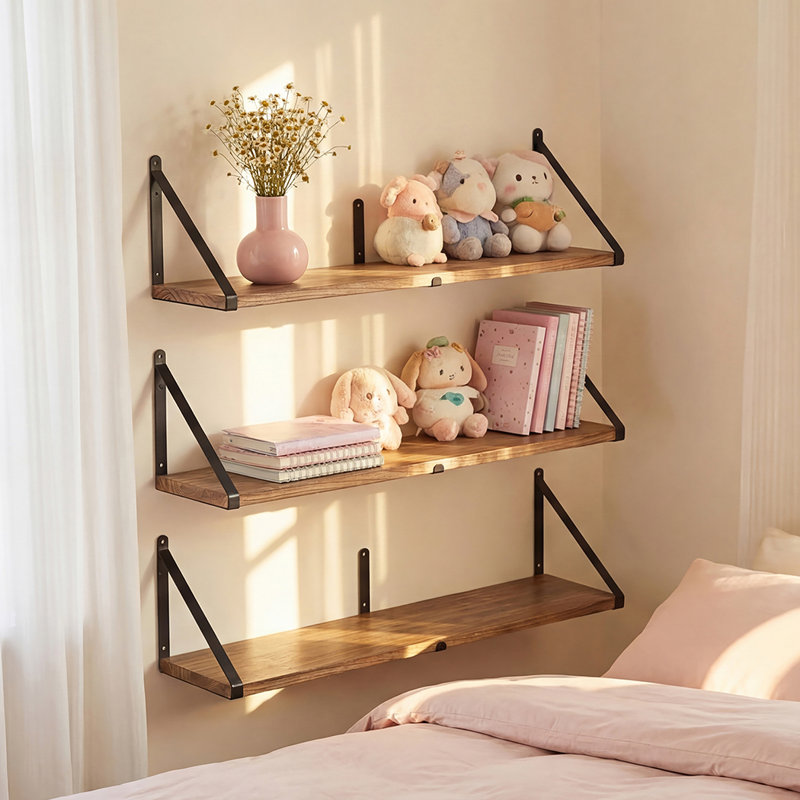 Solid Wood Floating Shelf