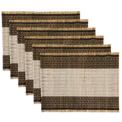 Harvard Jute Geometric Rectangle Placemat