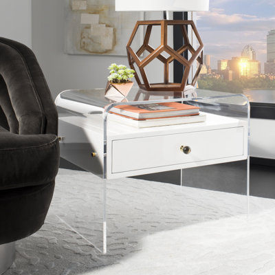 Dewitt lucite table de fin
