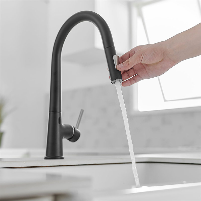 AWZTOO Touchless Kitchen Faucet, Brushed Nickel