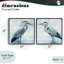 Ensemble de 2 giclées encadrées Faded Blue Coastal Herons, design par Nan-504563204-504563203