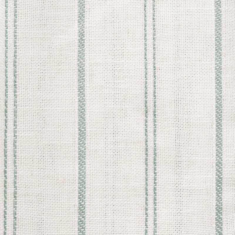 Mélange de lin à rayures tissées, L 52 po x L 96 po, Vert