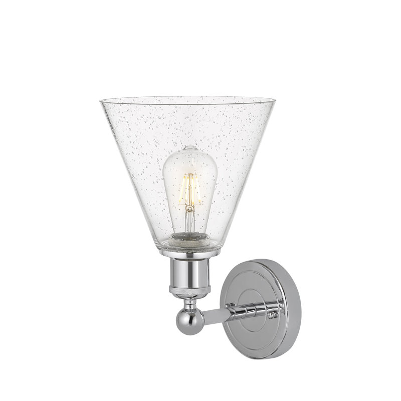 Beva Steel Armed Sconce, Polished Chrome