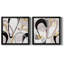 «Rumble Golden I», ensemble de 2 impressions sur toile encadrées-1990074157-1990074149