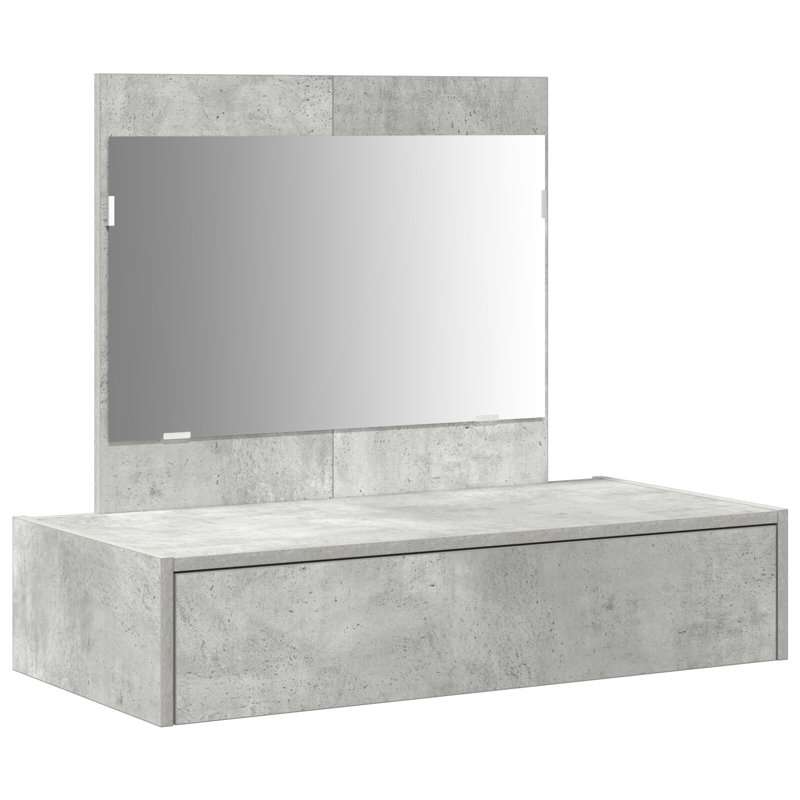 Wall Hanging Dressing Table 32.7X15.7X27.6 In, Concrete Grey