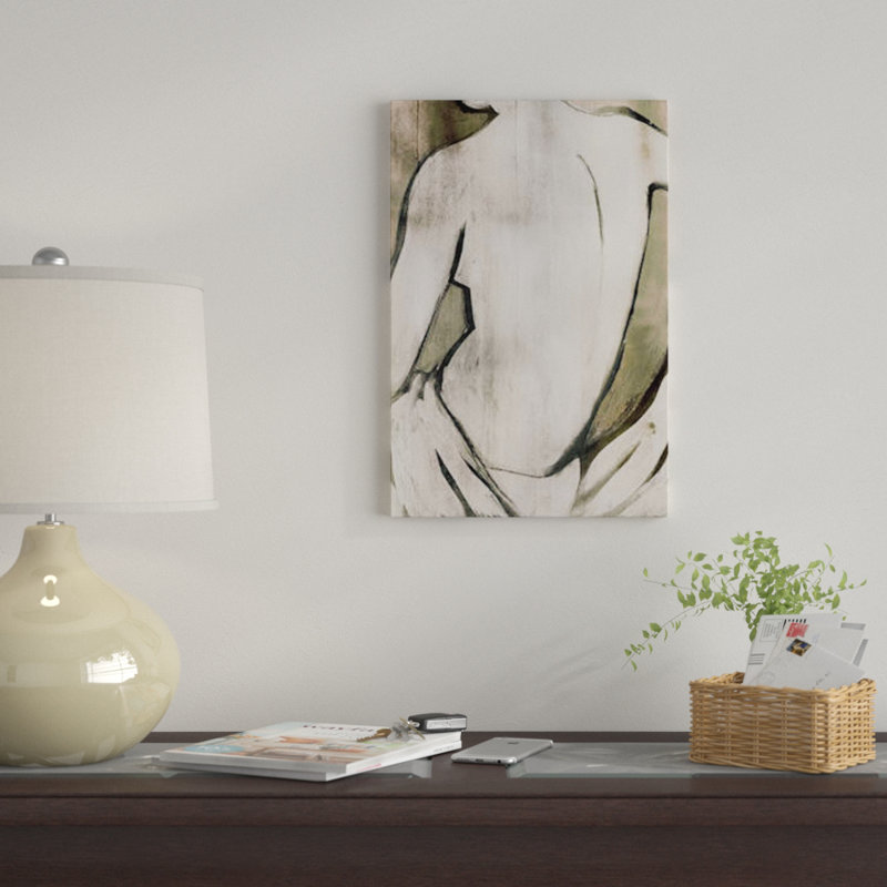 Nude sépia II par PI Studio - reproduction sur toile tendue, H 18 po x l 12 po x P 1,5 po, Toile tendue, Pas de tapis