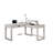Transitional Computer Desk Antique White, USB Port Lift Top Design And Dovetail Drawer