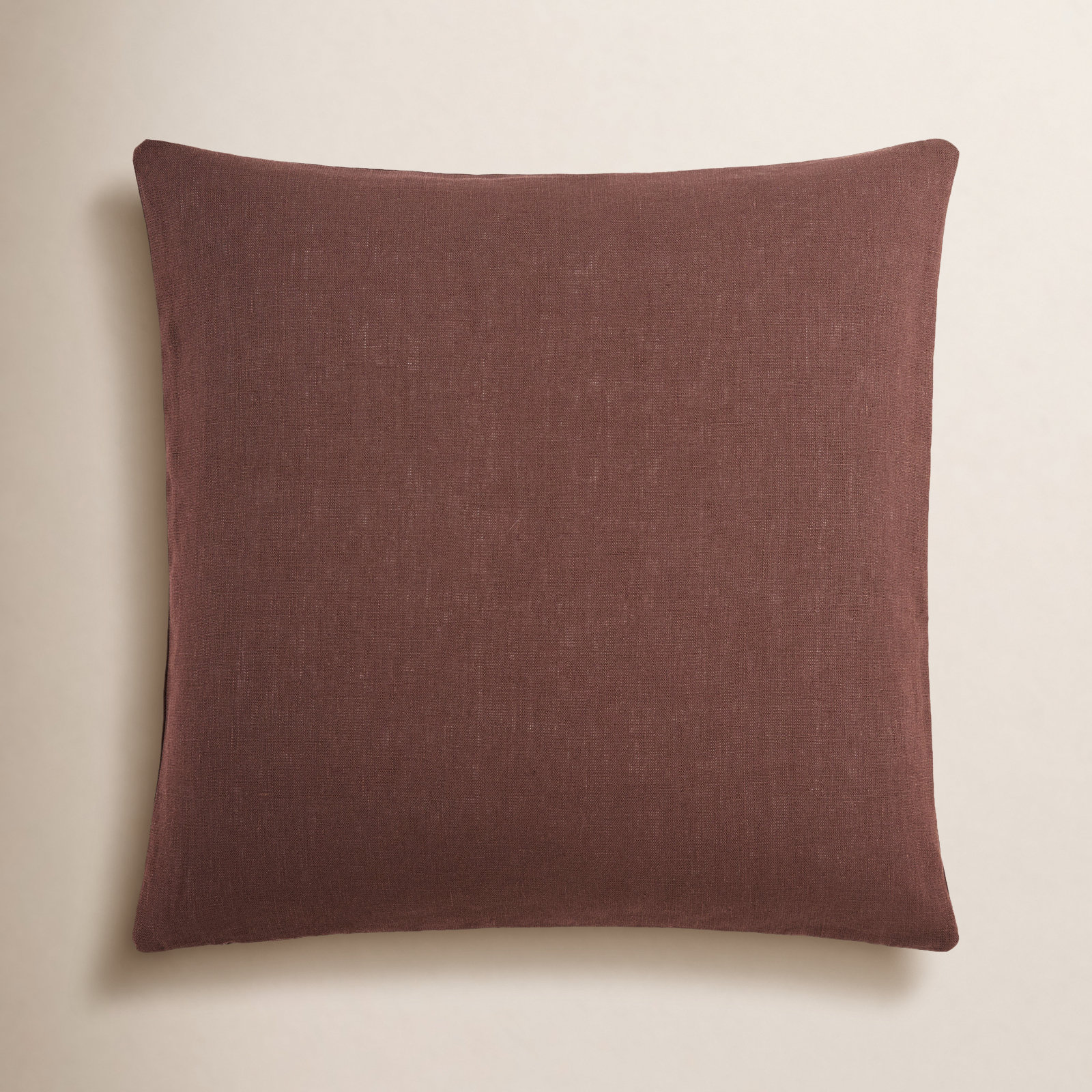 Lanie Accent Pillow, Square 18", Polyester, Dark Brown