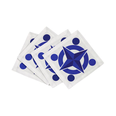 Serviette de table en satin de coton Constellations