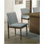 Ensemble de 2 chaises d'appoint en tissu gris clair Natural Tone