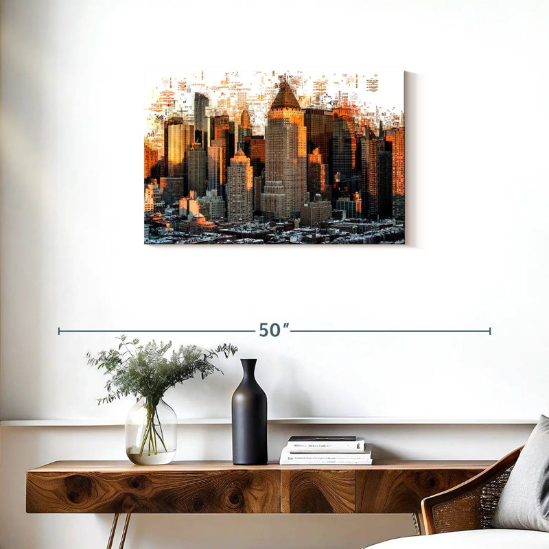 «Sirci New York Buildings Abstract», H 20 po x l 30 po