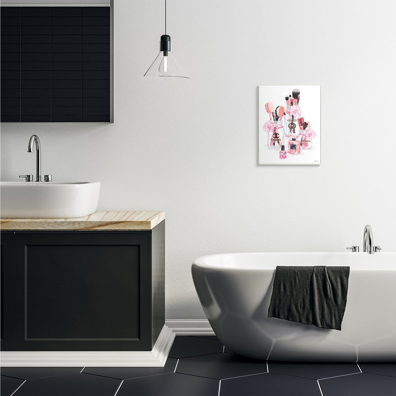 Accessoires de mode glamour en pots, Plaque murale, H 19 po x l 13 po